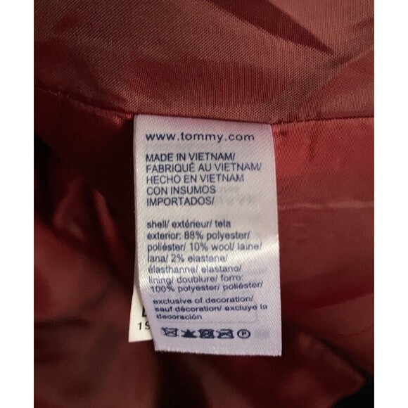 Tommy Hilfiger Blazer Womens Navy Blue Double Breasted Gold Buttons - Picture 10 of 13